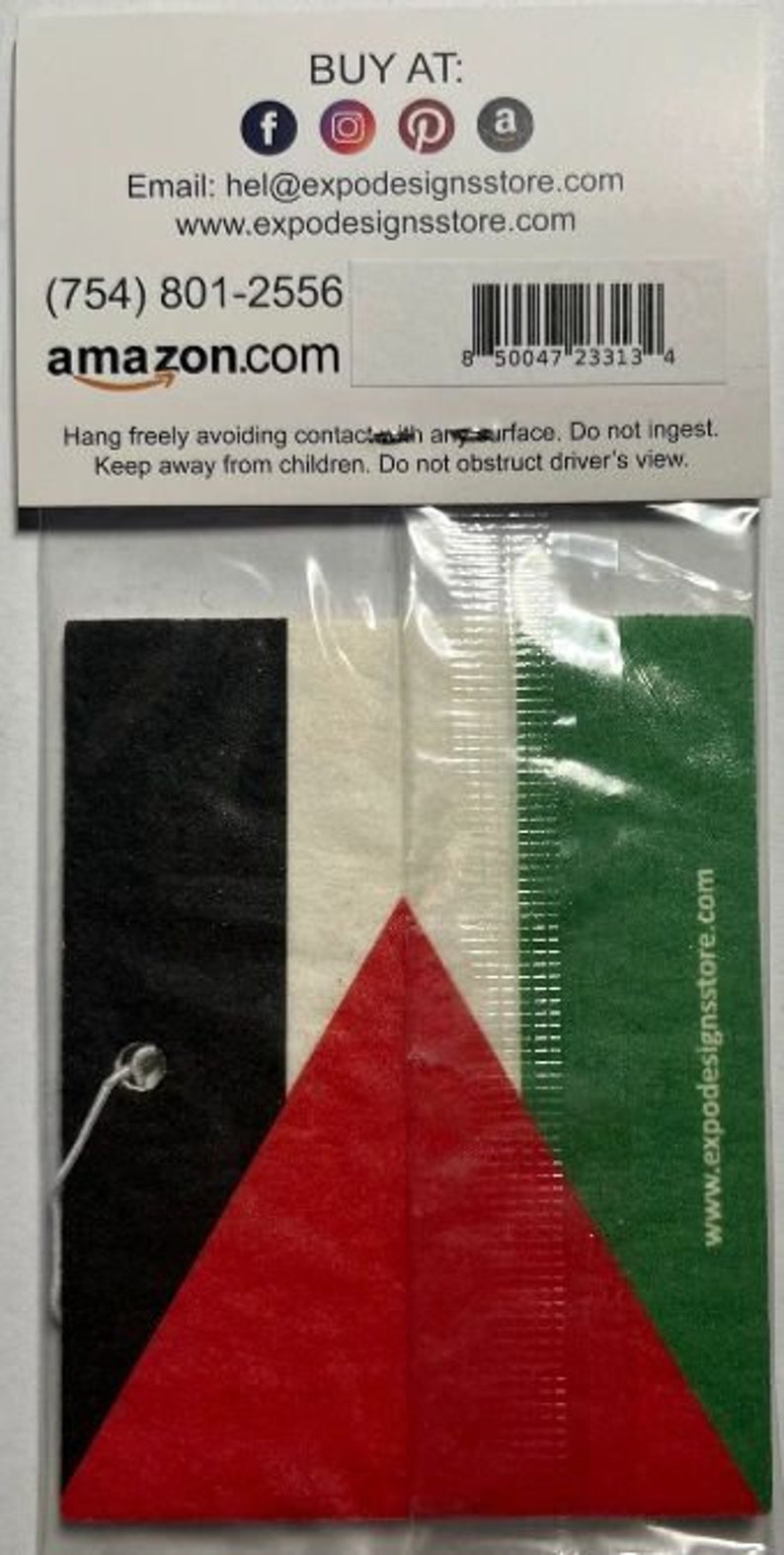 Palestine Flag Car Air Freshener Etsy