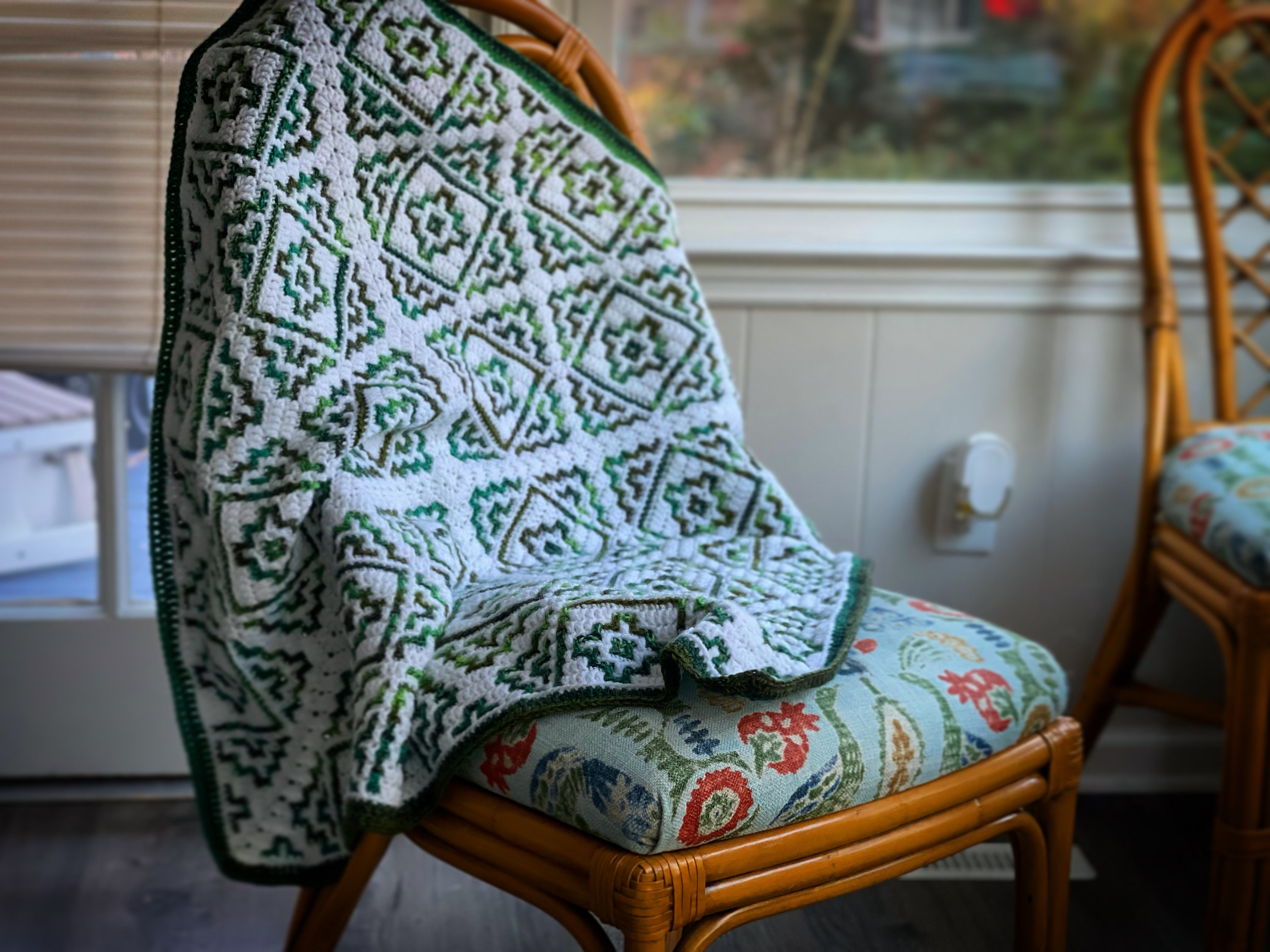 40 Crochet Techniques Patterns with Tunisian Scarves, Doilies, and Filet Designs 38 Juniper Throw Crochet Pattern: Overlay Mosaic Blanket