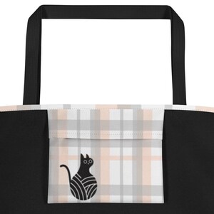 Ultimate Crochet Project Bag, Resting Stitch Face, Funny crochet gift, gift for crocheters, cat lovers, cat crochet, gift for mom