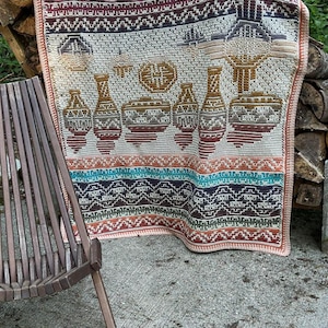 Southwest Pottery Overlay Mosaic Crochet Pattern