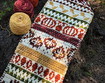 Mosaic Mashups: Fall Overlay Mosaic Crochet Digital Pattern
