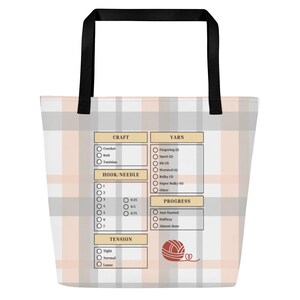 Ultimate Crochet Project Bag, Resting Stitch Face, Funny crochet gift, gift for crocheters, cat lovers, cat crochet, gift for mom