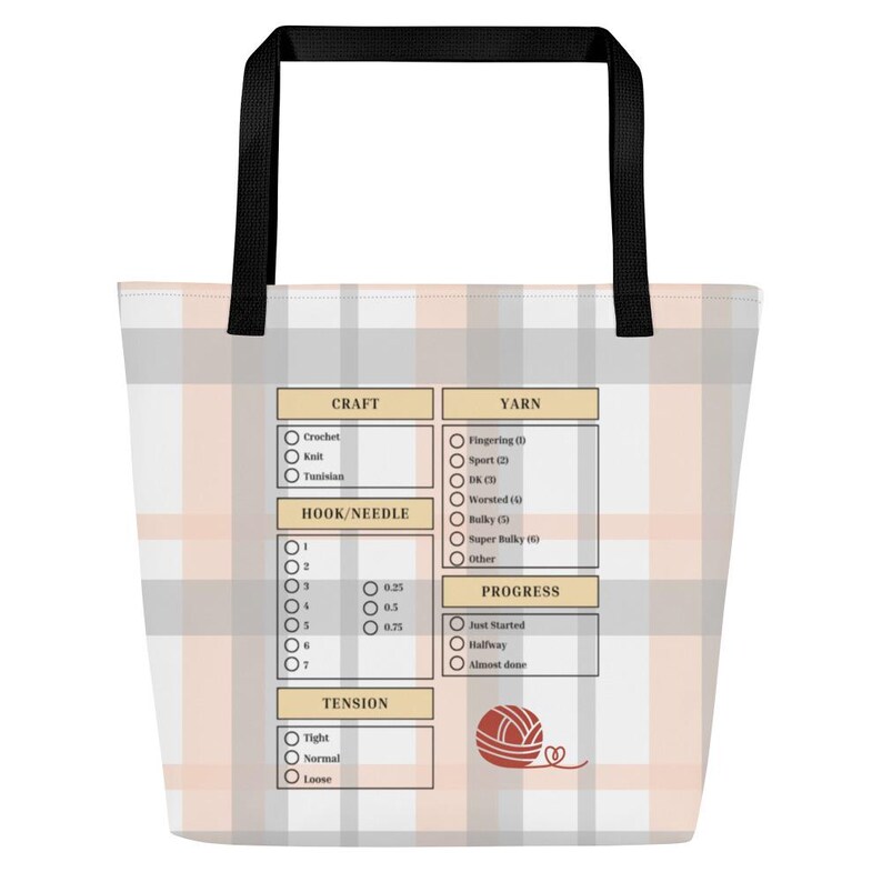 Ultimate Crochet Project Bag, Resting Stitch Face, Funny crochet gift, gift for crocheters, cat lovers, cat crochet, gift for mom