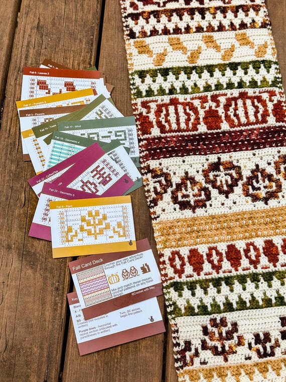 Mosaic Mashups - Mosaic Crochet Pattern Card Deck