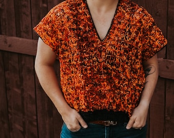 Cinderleaf Lace Crochet Top Pattern: Made-to-Measure (PDF Pattern)