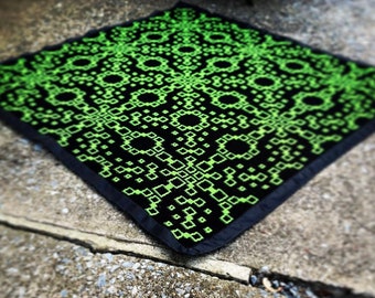 Closed Circuit Mosaic Crochet PATTERN: Geometric Tech Design (PDF Pattern)