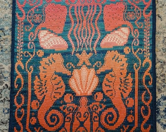 Ocean Folk Overlay Mosaic Crochet Blanket Pattern