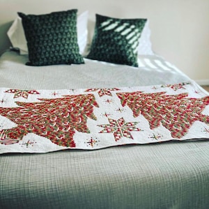 Evergreen Dreams PATTERN ONLY, Overlay Mosaic crochet pattern, Christmas tree blanket, winter throw, Holiday bedspread, beginner friendly