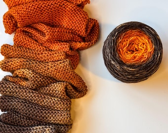 Autumn Gradient Cake Hand-Dyed Merino Wool Yarn: Fall Colors