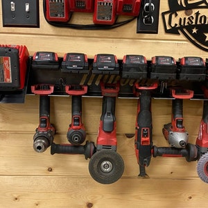 Milwaukee M18 - Charger / Tool / Battery Holder / Organizer / Rack / Hanger/ Steel