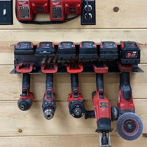 Milwaukee M18 - Power Tool / Battery Holder / Organizer / Rack / Hanger/ Steel