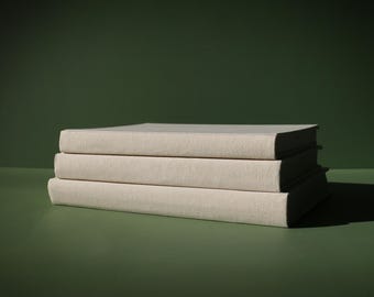 Curated Coffee Table Books: Large Size Readable Decor - Neutral, Multicolored, or Fabric Covered