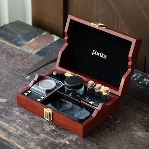 Portalcase - Coffret de rangement en bois psychédélique haut de gamme