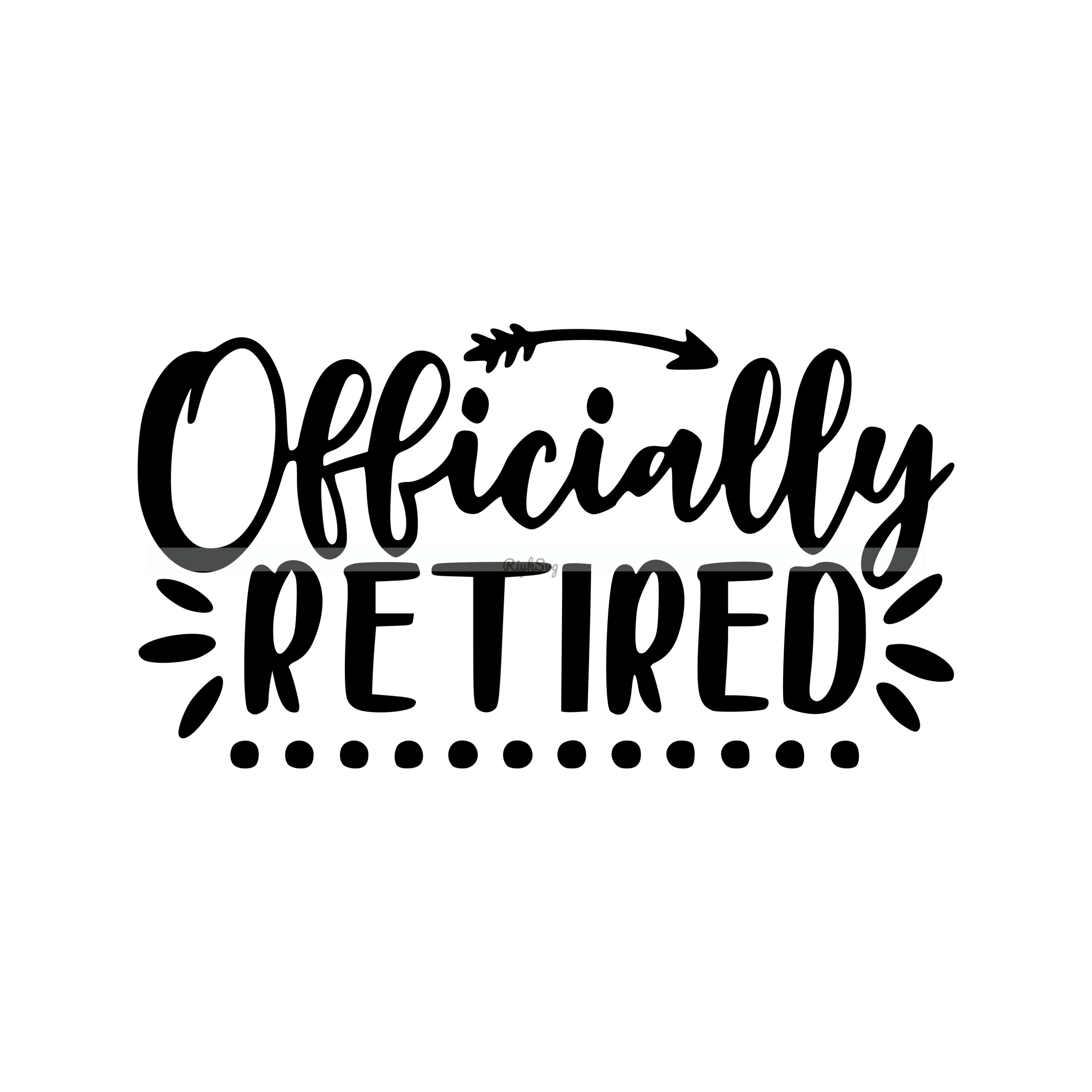 Retired SVG Officially Retired SVG Digital Clipart PNG Dxf - Etsy Israel