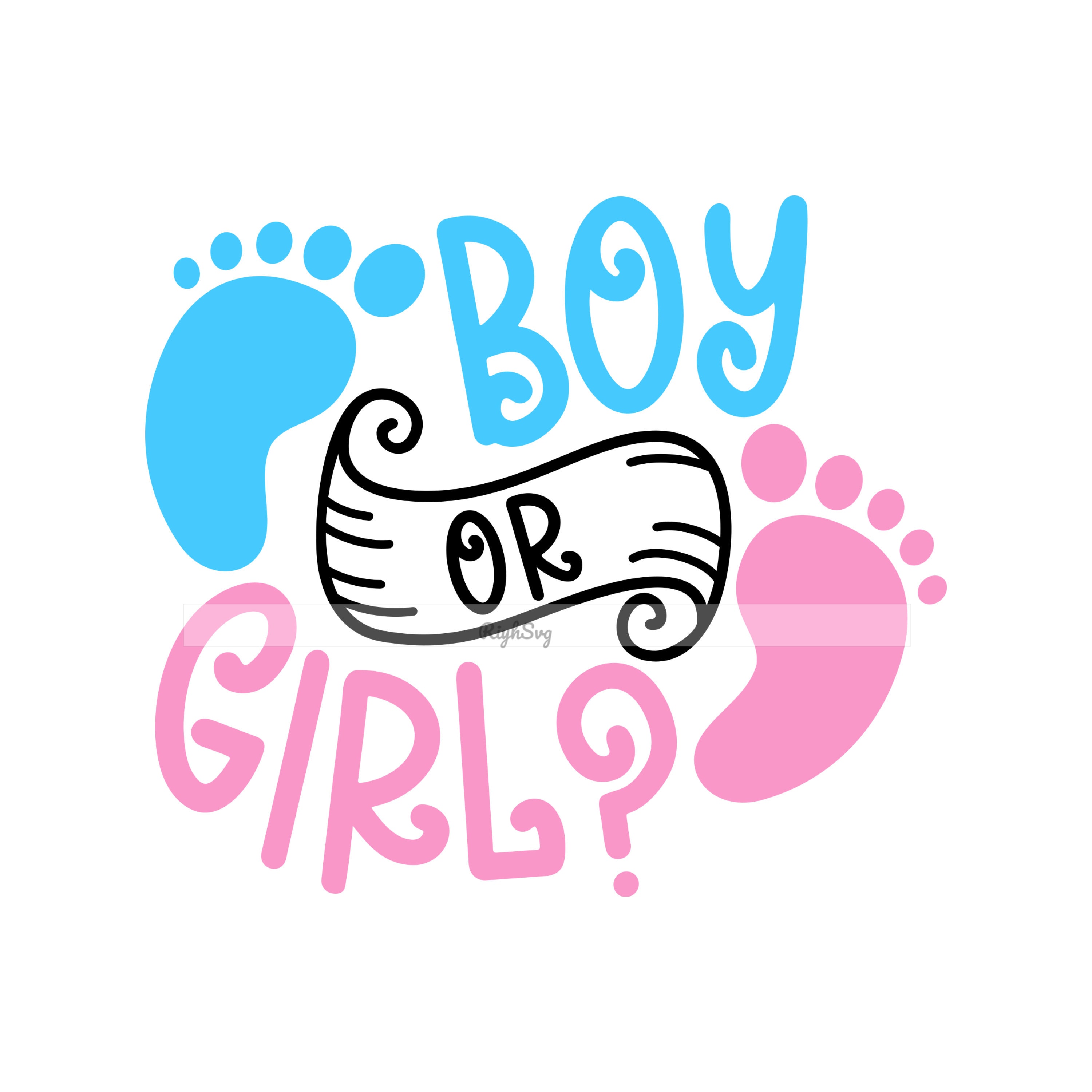 Boy or Girl SVG Baby Shower SVG Digital Clipart PNG Dxf Eps Etsy