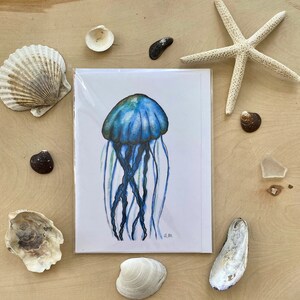Cartão para todas as ocasiões "Jelly" 5x7 em branco dentro da água-viva
