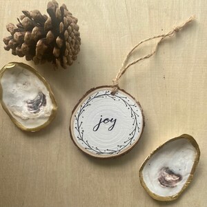 Hand Painted Joy Ornament