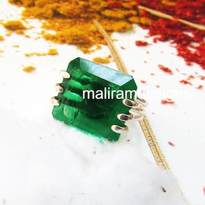 Buy Colombian Emerald Cocktail Ring , 925 Sterling Silver Ring, Wedding  Ring, Anniversary ring, Good Looking ring for her.