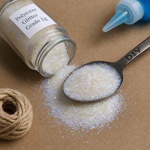 Paillettes Blanches Irisées – Hexa 0,6 mm – Pigment Ultra Brillant pour Slime, Résine, Ongles, DIY