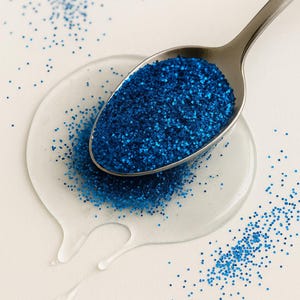 Paillettes hexagonales bleues 008 – Geoshine Blue • Slime, Résine, Nail Art – Format pro 5g à 1kg