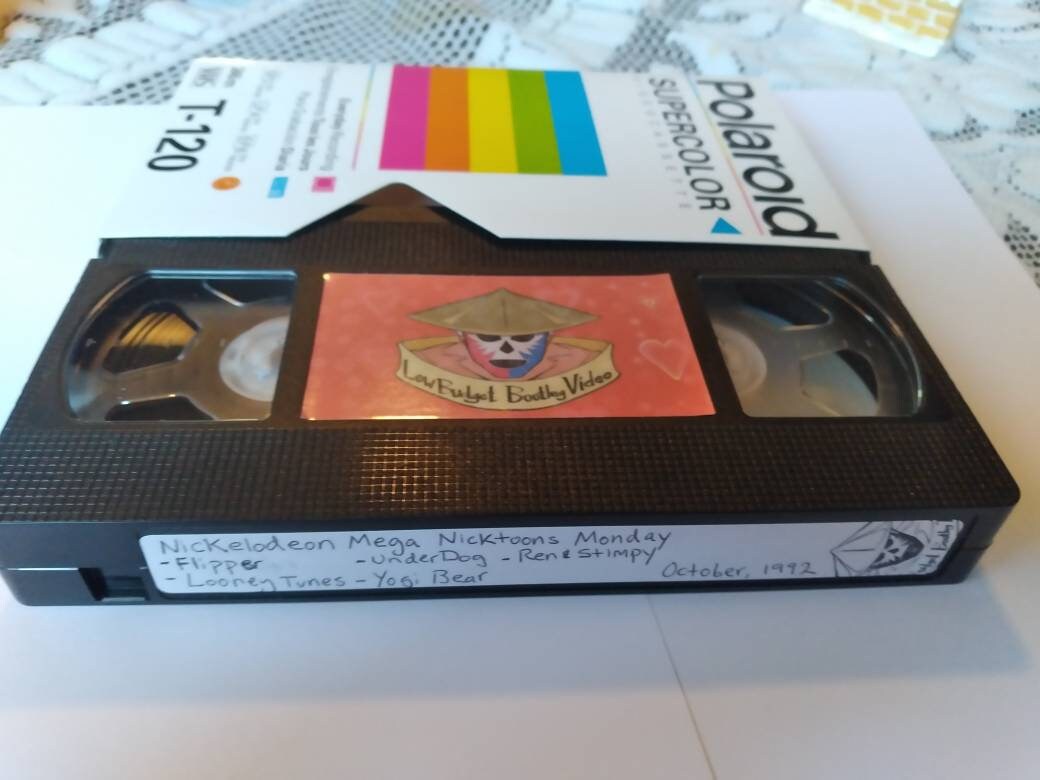 broadcast-vhs-tape-nickelodeon-mega-nicktoons-monday-etsy