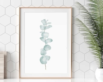 Eucalyptus Print, Botanical Print, Eucalyptus Printable, Botanical Wall Art, Eucalyptus Wall Art Botanical Printable, Digital Eucalyptus Art