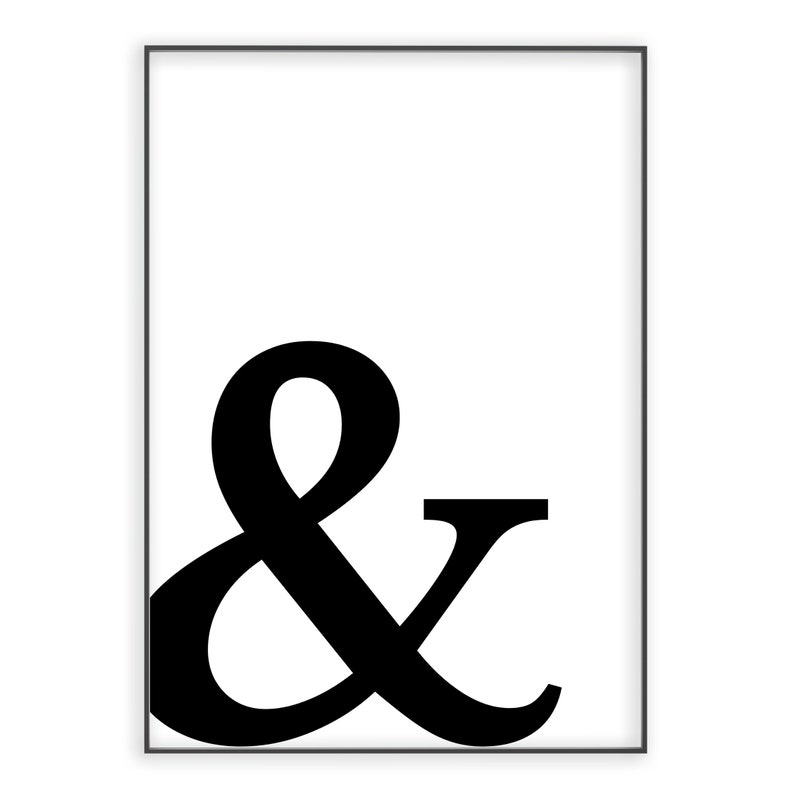 Black and White Gallery Wall Art, Black Wall Art Print Set, Set of 5