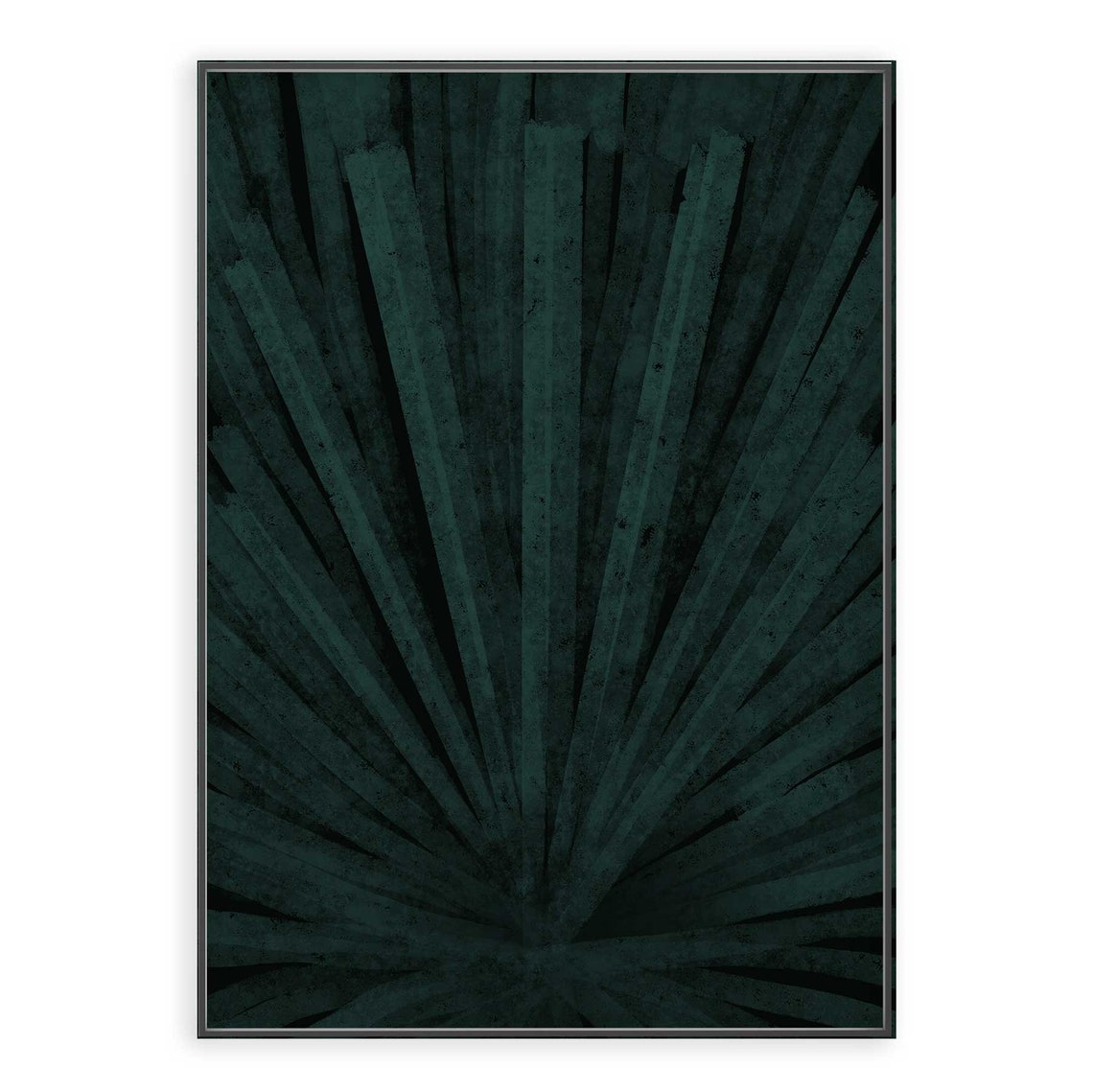 Emerald Green Wall Art, Dark Green Abstract Art, Dark Green Wall Art