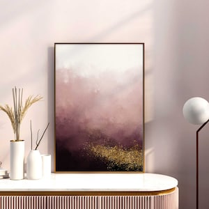 Burgundy wall Art,  Burgundy print, Dark Red Wall Art Print, Fluid Art Printable, Burgundy Abstract Print, Gold print, Dark red  Bedroom