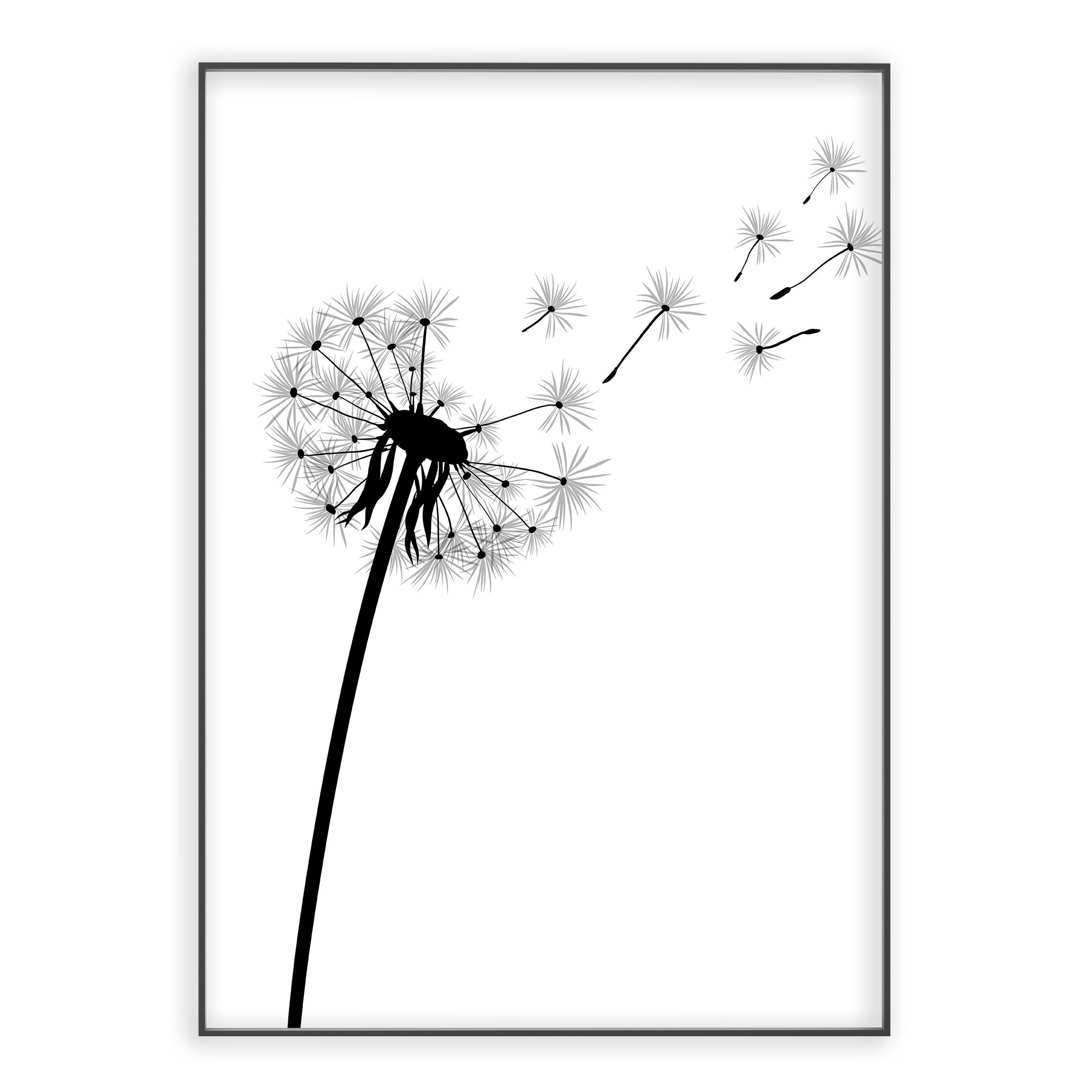 Black and White Gallery Wall Art, Black Wall Art Print Set, Set of 5