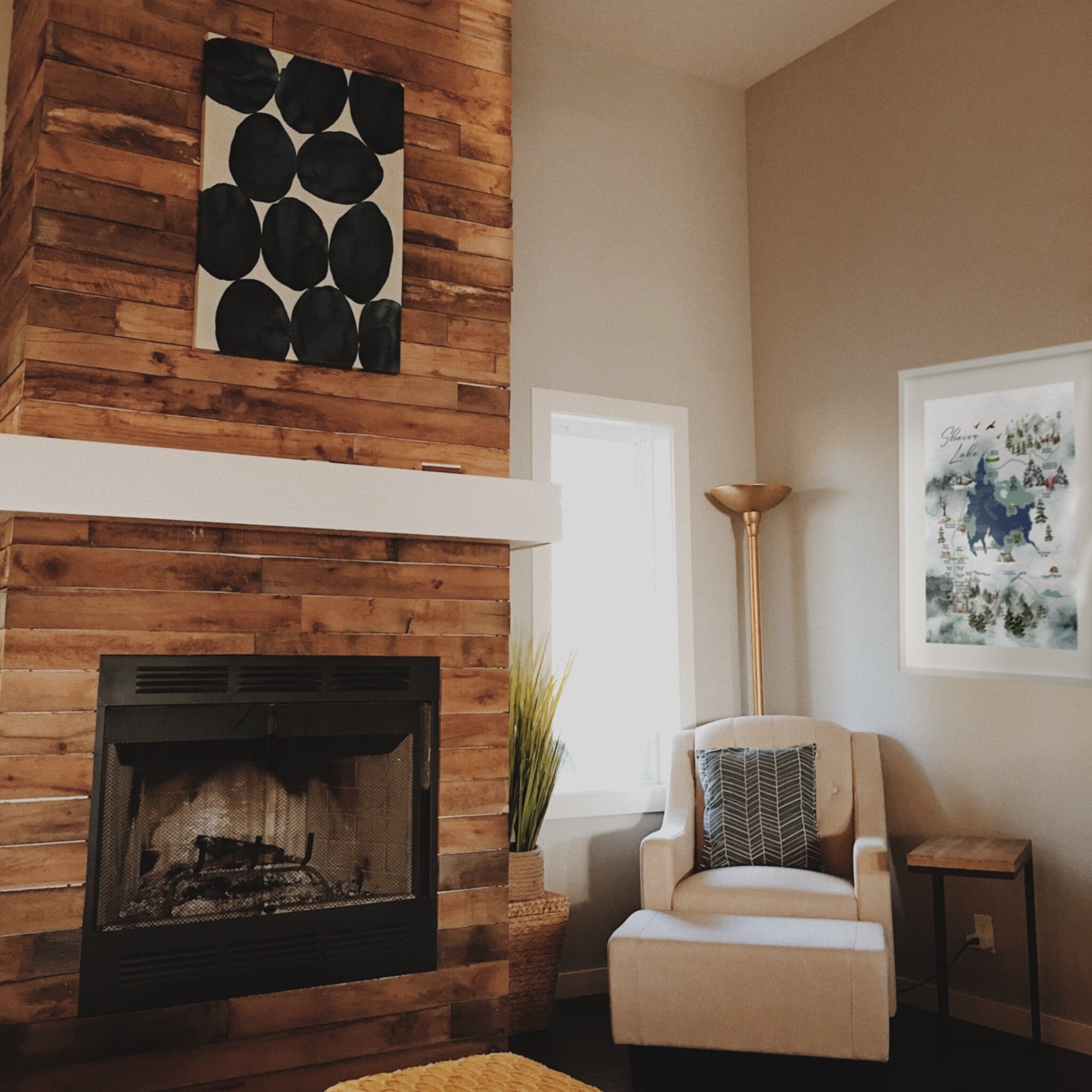 Shaver Lake Map Print for Airbnb Home or Cabin Etsy