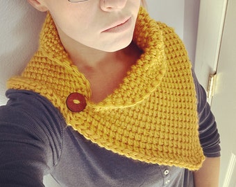 MADE TO ORDER Crochet Neck Warmer Wrap Scarf - Handmade