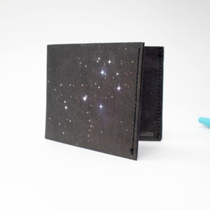 Cosmic Wallet, Minimalist Wallet, Slim Wallet, Vegan Wallet, Eco Friendly Wallet, Fathers Day Gift, Travel Wallet, Bifold Wallet