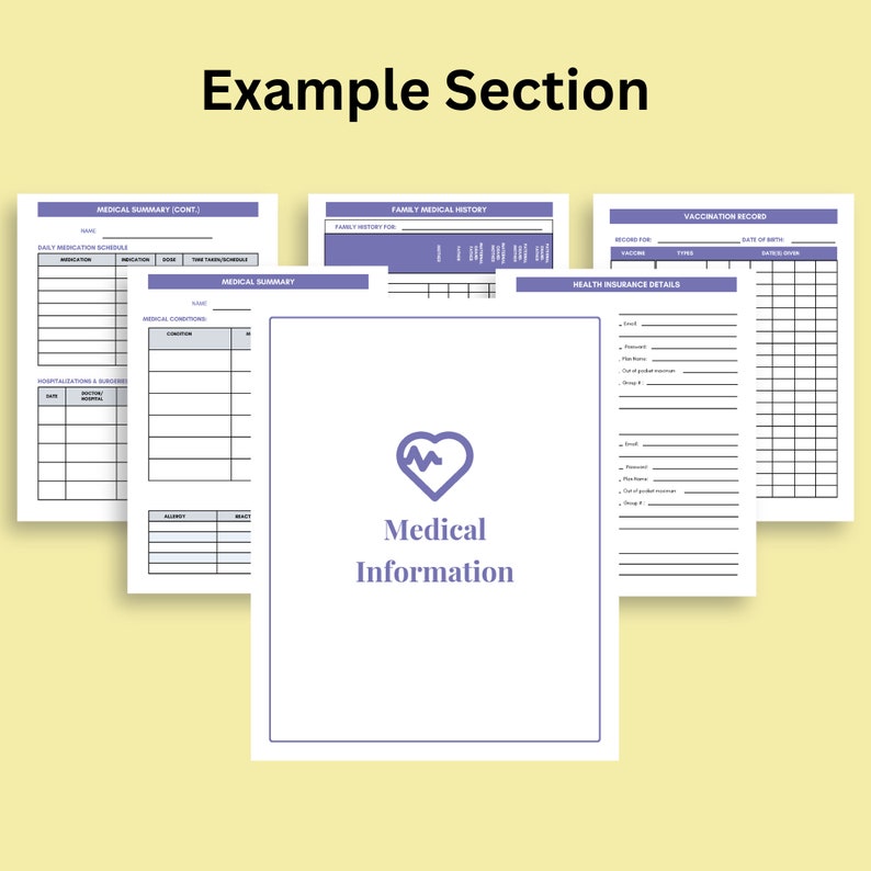 Emergency Binder. Editable in Case of Emergency Binder. Fillable ...