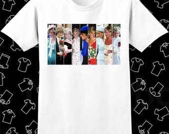 Princess Diana Collage Pop Homage T Shirt Meme Gift Gamer Best Seller Top Unisex Tee R967