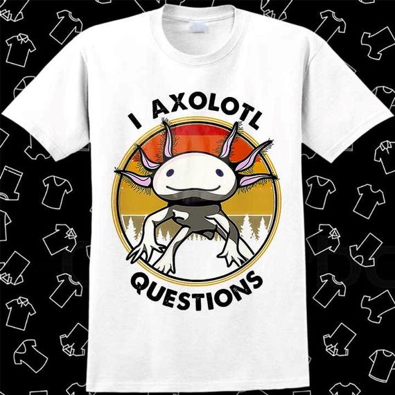 Vintage Axolotl Shirt Sunset Vintage Axolotl Shirt Sunset