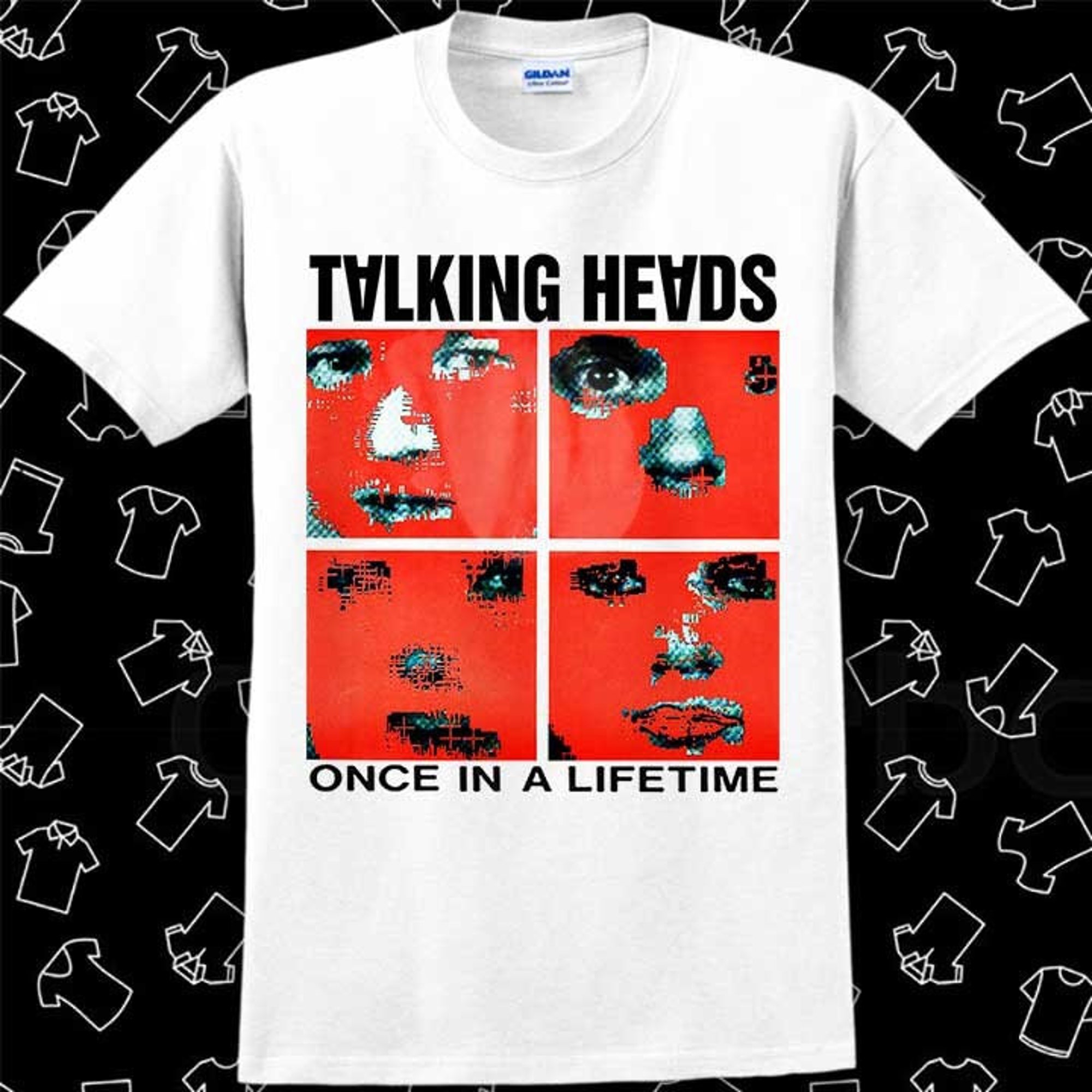 Discover Talking Heads Once In A Lifetime Cover Vinyl Punk Rock T Shirt Meme
