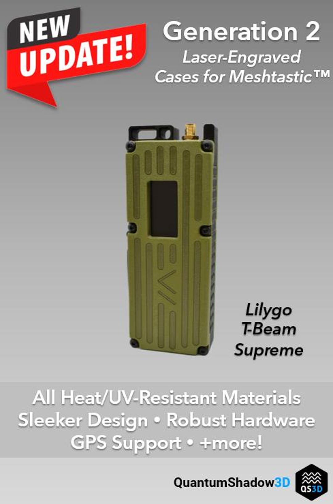 Gen2 T-beam SUPREME Case for Meshtastic - Etsy