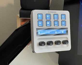 Adaptador de montaje Stream Deck Plus para brazo de trípode VESA y 1/4-20