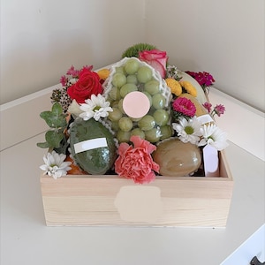Wooden Box – Wood Storage Box for Crafts, DIY Projects, Keepsakes, and Gifts