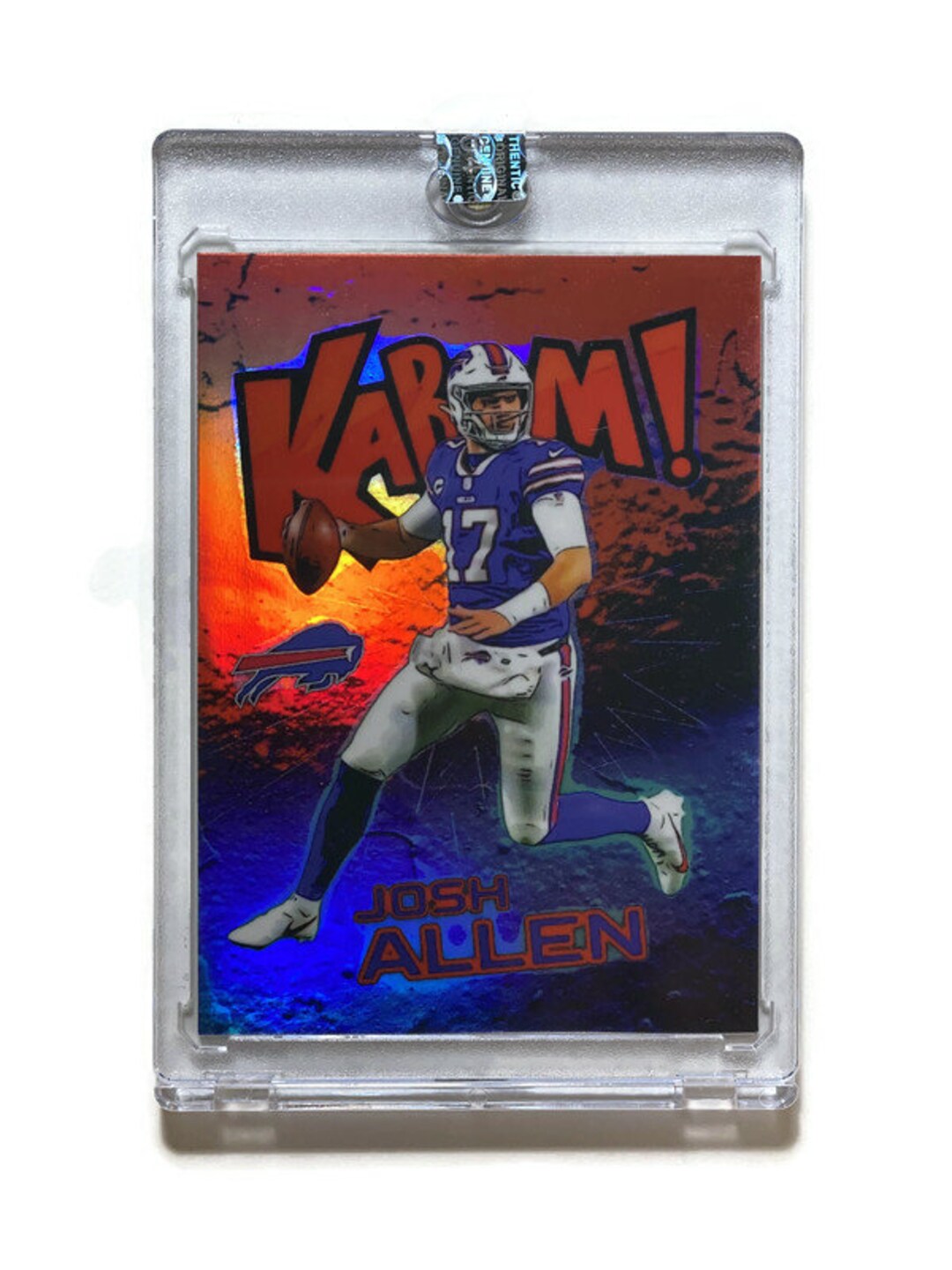 Josh Allen Kaboom Red/blue Marble Refractor Made by LEGACY Etsy