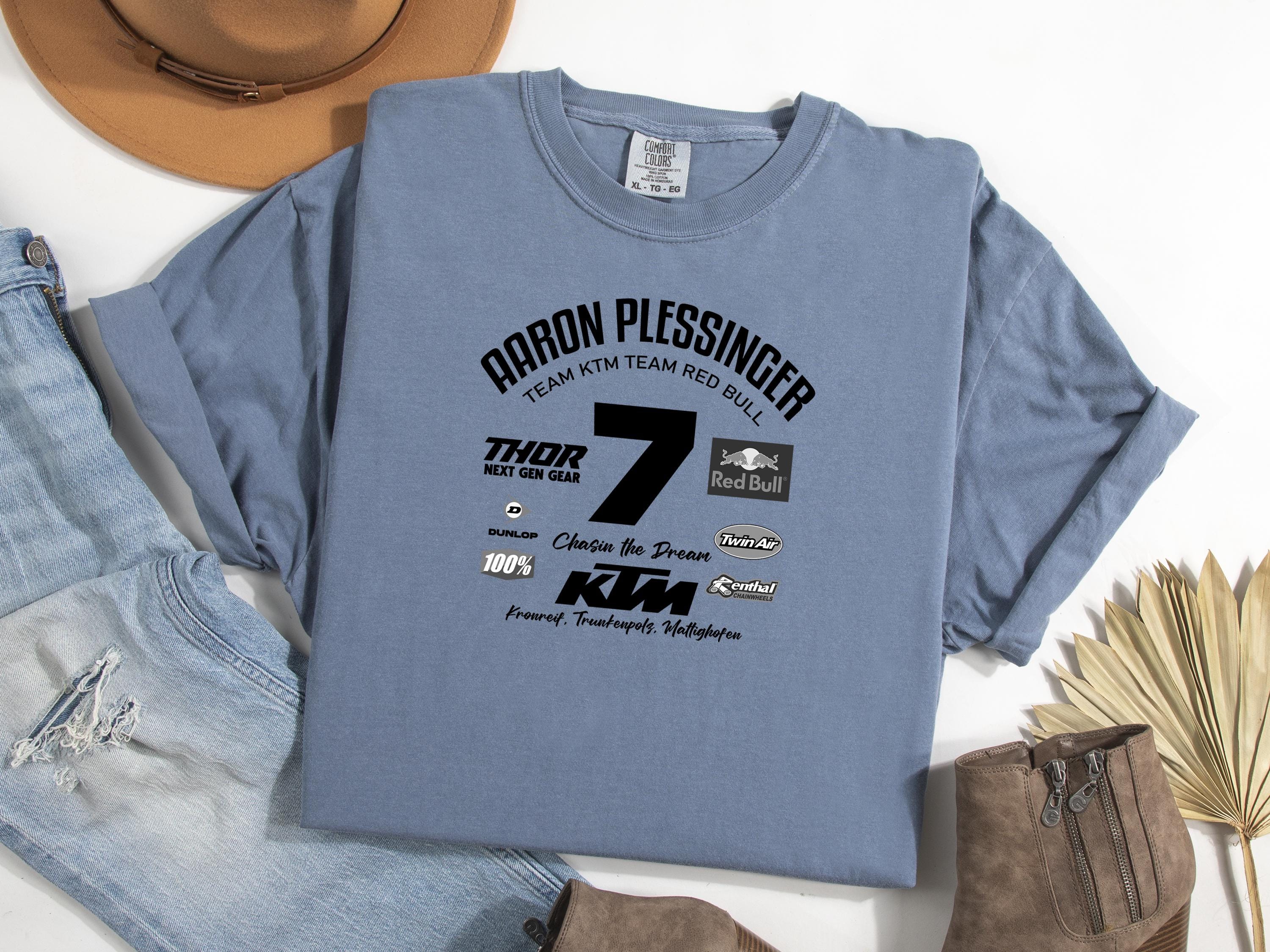 Aaron Plessinger T Shirt KTM Team Red Bull Blue Jeans