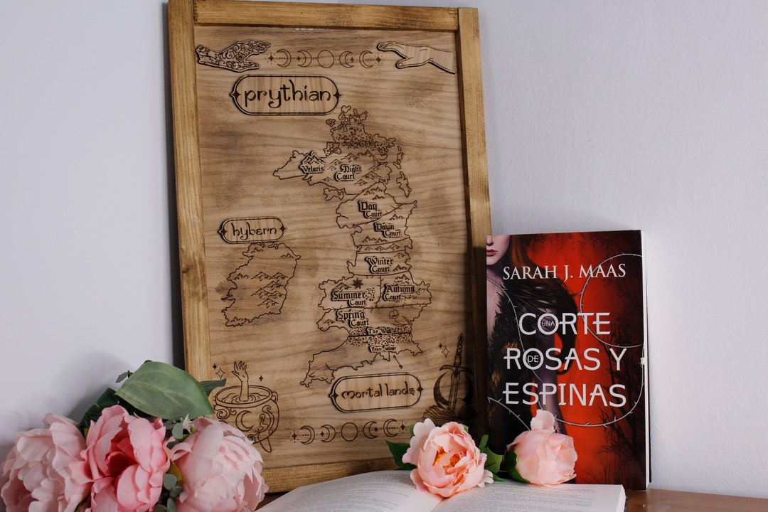 Wood Frame Acotar, a Court of Roses and Thorns Literary Fanart Wooden ...
