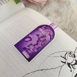 Marcapáginas magnéticos / magnetic bookmarks magical books acotar, rhysand, feyre, acotar map imagen 2