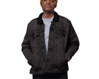 Unisex denim sherpa jacket - Black