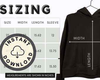 Grijze esthetische konijnenhuiden maattabel mockup, konijnenhuiden 3326 maattabel, mock-up ontwerpsjabloon maten 2T, 4T, 5T, 6T, bijpassende bundel