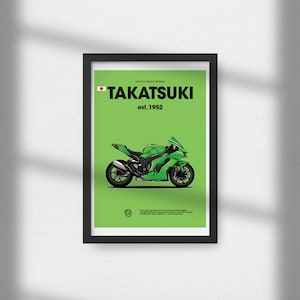 2025年激安 Garage Zx12 Zx12r Kawasaki Br155b Banner Etsy - Sign Workshop ポスター