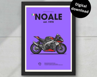 Aprilia RSV4 Poster Digital download for Poster Print