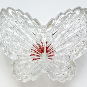 Vintage Gorham Full Lead Crystal Butterfly Trinket, Jewelry Box | Made in West Germany | Birthday, Anniversary Gift Idea