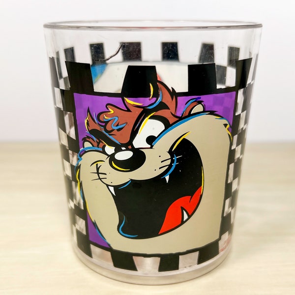 Vintage 1990's Looney Tunes Taz & Yosemite Sam Plastic Cup | Tazmanian Devil | Zak Designs